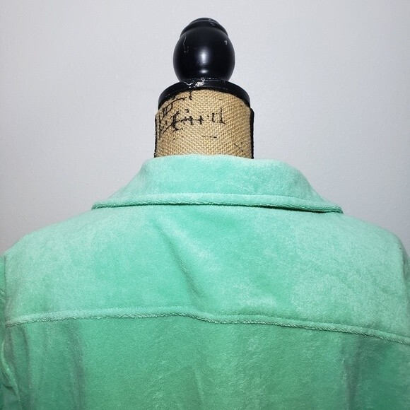 Fabletics Island Terry Boxy Button Up Size M - Picture 7 of 10